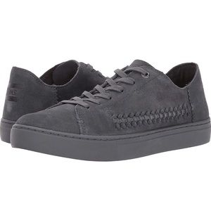 TOMS Oxford Gray Braided Suede Sneaker - Women